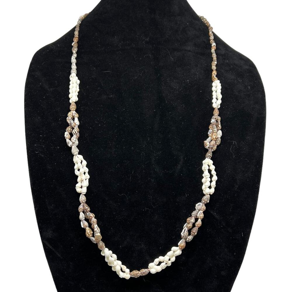 Vintage Seashell Strand Necklace